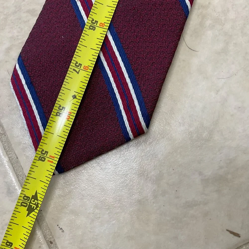 Lot Of 3 Brooks Brothers Makers 346 Ties Silk Striped Foulard 2- USA / England